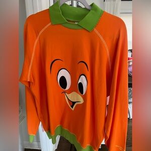 Disney Orange Bird Polo Long Sleeve Epcot Spirit Jersey Green Disney Parks